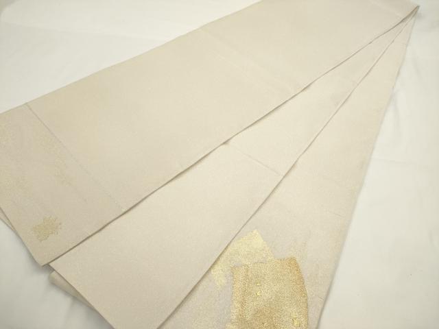 平和屋着物◎綴れ　太鼓柄袋帯　地紙重ね文　金銀糸　正絹　逸品　AABM5808ma