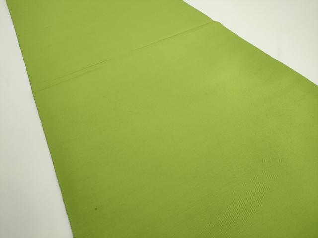 平和屋着物◎本場筑前博多織　八寸名古屋帯　若苗色　正絹　逸品　AABM5832ma