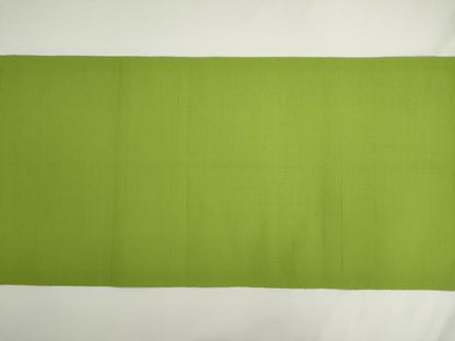 平和屋着物◎本場筑前博多織　八寸名古屋帯　若苗色　正絹　逸品　AABM5832ma