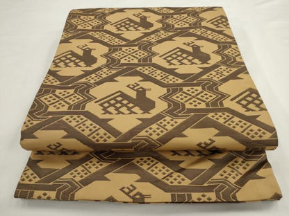 平和屋着物◎九寸名古屋帯　有栖川文様　正絹　逸品　AABM5837ma