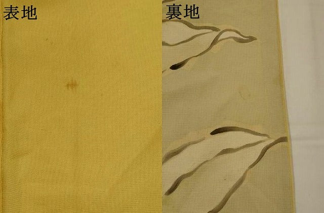 平和屋着物▽訪問着　無双　紗袷　紗×絽　手描き　草花文　正絹　逸品　AABM5942st