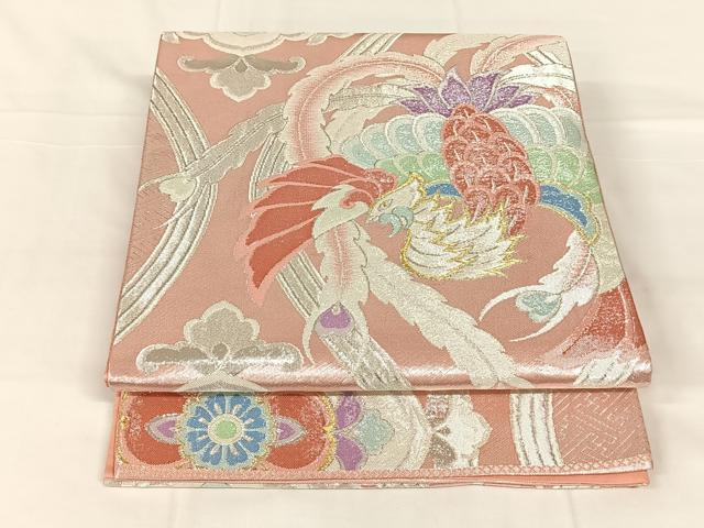 平和屋着物◎六通柄袋帯　鳳凰　金銀糸　正絹　逸品　AABM6128dk