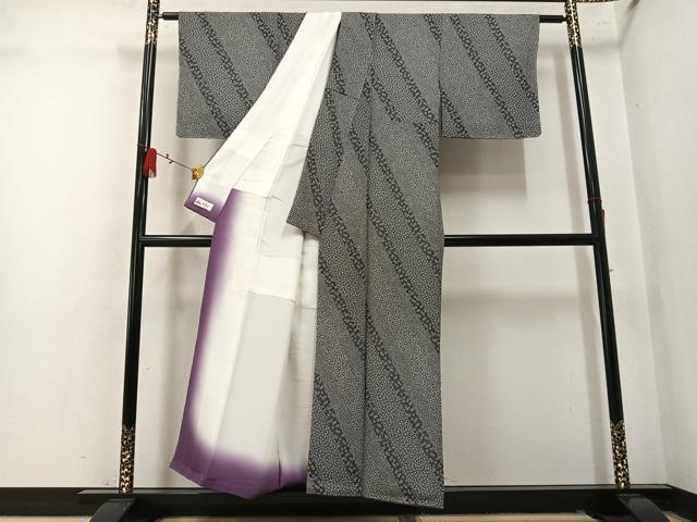 平和屋着物●江戸小紋　草花文　やまと誂製　正絹　逸品　未使用　AABM6189ph