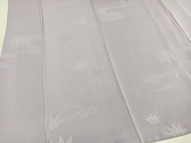 平和屋着物●上質な小紋　流水草花文　正絹　逸品　AABM6192ph