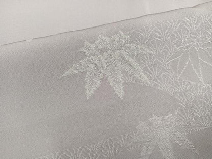 平和屋着物●上質な小紋　流水草花文　正絹　逸品　AABM6192ph