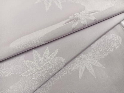 平和屋着物●上質な小紋　流水草花文　正絹　逸品　AABM6192ph