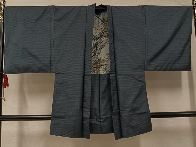 平和屋着物●男性　本場大島紬　アンサンブル　100亀甲　総詰め　正絹　逸品　AABM6217ph
