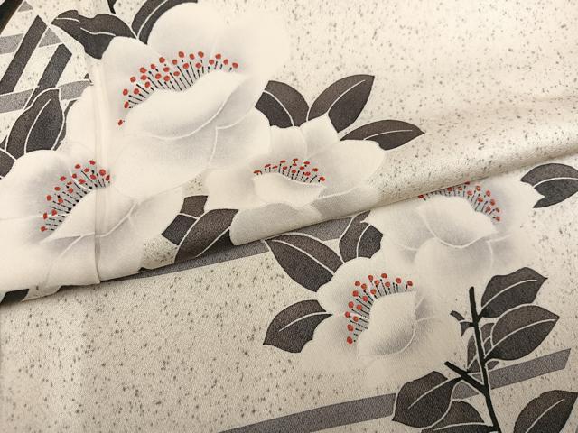 平和屋着物●訪問着　枝花文　正絹　逸品　AABM6259ph