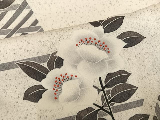 平和屋着物●訪問着　枝花文　正絹　逸品　AABM6259ph