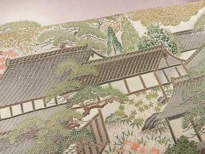 平和屋着物●豪華色留袖　作家物　寿光織　源氏絵巻図　暈し染め　金糸　正絹　逸品　AABM6260ph
