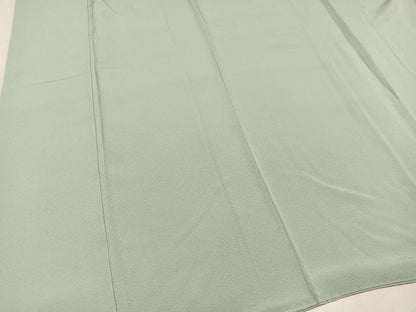 平和屋着物●上質な色無地　錆青磁色　正絹　逸品　AABM6262ph