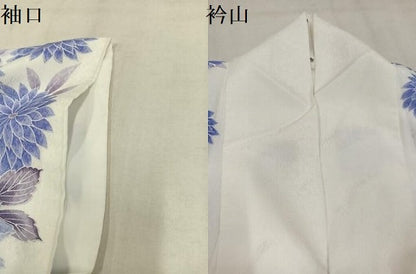 平和屋着物●小振袖　二尺袖　花尽くし　洗える着物　AABM6287ph
