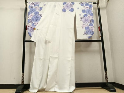 平和屋着物●小振袖　二尺袖　花尽くし　洗える着物　AABM6287ph