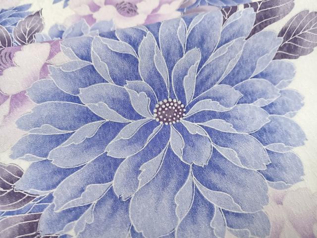 平和屋着物●小振袖　二尺袖　花尽くし　洗える着物　AABM6287ph
