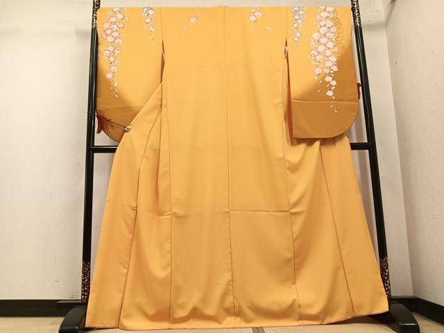 平和屋着物●小振袖　二尺袖　桜文　暈し染め　洗える着物　AABM6292ph