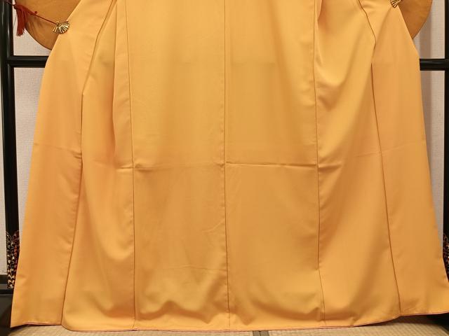 平和屋着物●小振袖　二尺袖　桜文　暈し染め　洗える着物　AABM6292ph