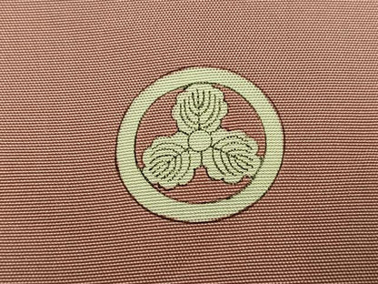 平和屋着物●上質な色無地　水柿色　正絹　逸品　AABM6313ph