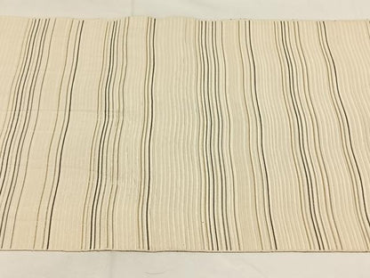平和屋着物◎八寸名古屋帯　横段文　正絹　逸品　AABM6468dk