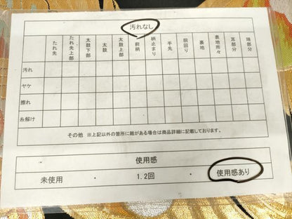 平和屋着物◎六通柄袋帯　鳳凰孔雀羽文　黒地　金銀糸　正絹　逸品　AABM6481od