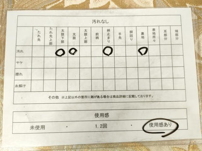 平和屋着物◎六通柄　本袋帯　花唐草文　金銀糸　正絹　逸品　AABM6517od