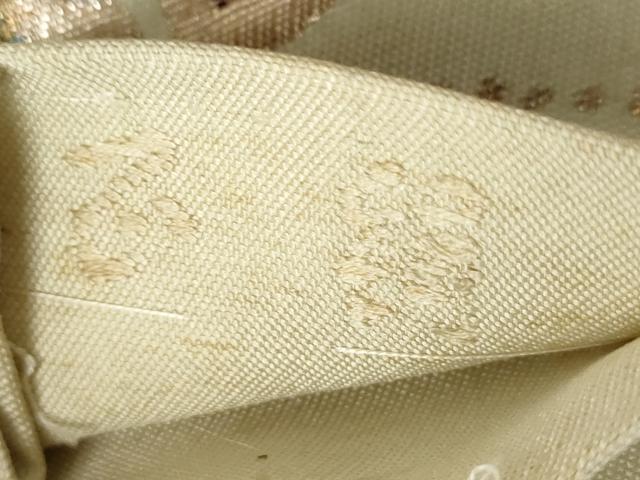 平和屋着物◎六通柄袋帯　更紗花文　金糸　正絹　逸品　AABM6521od