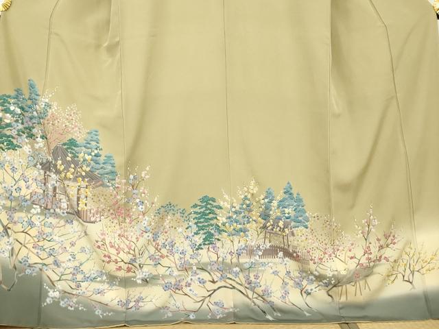 平和屋着物●豪華色留袖　風景文　暈し染め　正絹　逸品　AABM6586cs