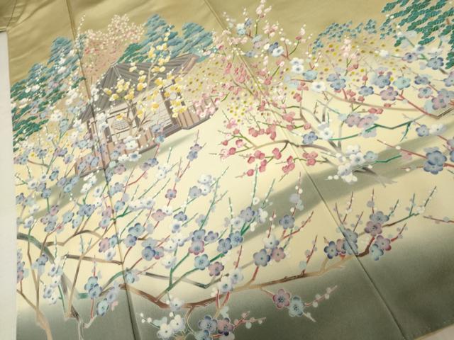 平和屋着物●豪華色留袖　風景文　暈し染め　正絹　逸品　AABM6586cs