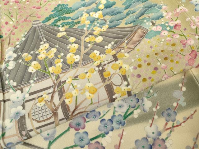 平和屋着物●豪華色留袖　風景文　暈し染め　正絹　逸品　AABM6586cs