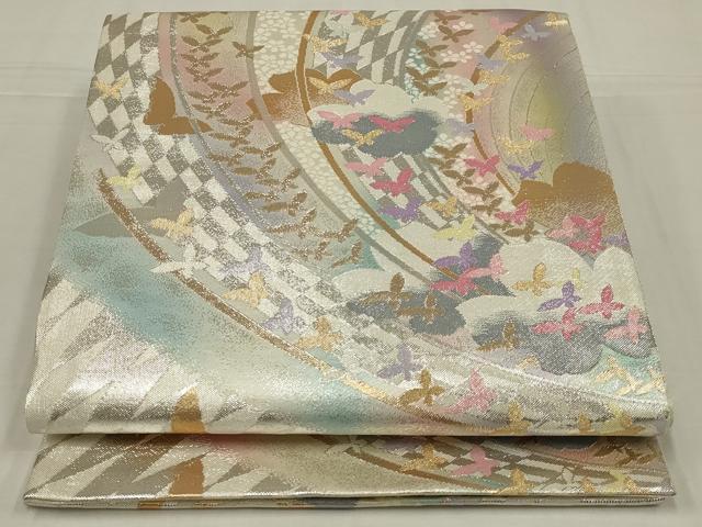 平和屋着物◎九百佐賀錦　六通柄袋帯　うたげ　金銀糸　正絹　逸品　AABM6620ou