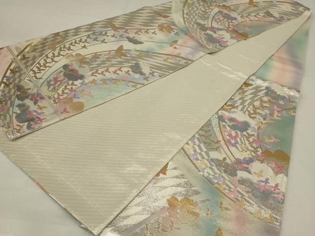平和屋着物◎九百佐賀錦　六通柄袋帯　うたげ　金銀糸　正絹　逸品　AABM6620ou
