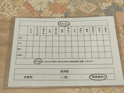 平和屋着物◎六通柄袋帯　扇面花文　金銀糸　正絹　逸品　AABM6631ou
