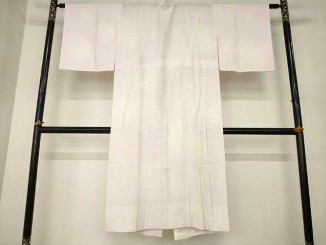 平和屋着物●長襦袢　無双仕立て　花蝶地紋　暈し染め　三越扱い　正絹　逸品　AABM6658ck
