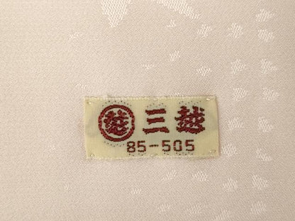 平和屋着物●長襦袢　無双仕立て　花蝶地紋　暈し染め　三越扱い　正絹　逸品　AABM6658ck