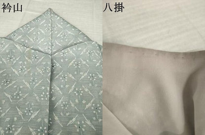 平和屋着物●上質な小紋　花菱文　正絹　逸品　AABM6662ck