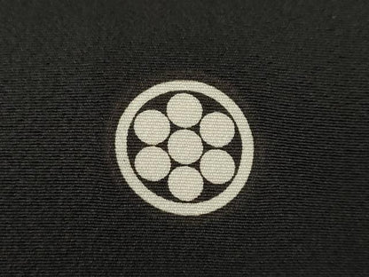 平和屋着物●京友禅作家　倉田泰波　黒留袖　童子　鶴　正絹　逸品　AABM6671ck