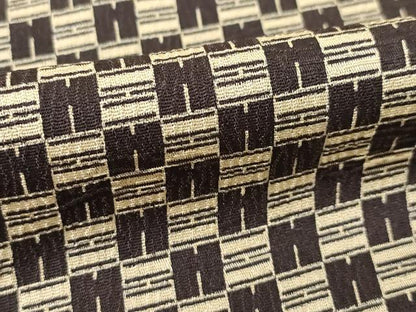 平和屋着物●上質な小紋　市松文　正絹　逸品　AABM6680ck