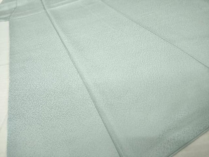 平和屋着物●上質な色無地　湊鼠色　正絹　逸品　AABM6713ck