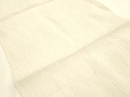 平和屋本店＊夏物　和装小物　帯揚げ　小千谷縮　絽　麻　逸品　未使用　AABM6742ay