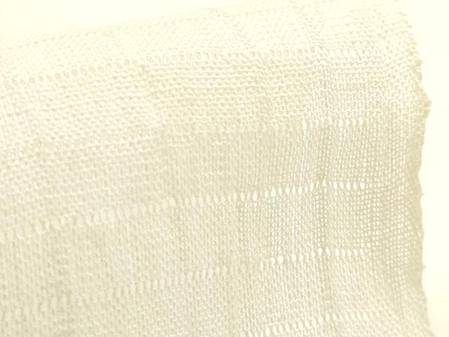 平和屋本店＊夏物　和装小物　帯揚げ　小千谷縮　絽　麻　逸品　未使用　AABM6742ay