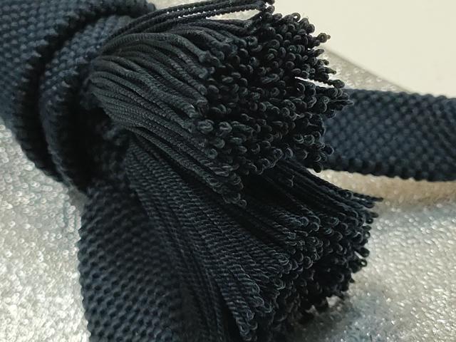 平和屋着物▼男性　和装小物　羽織紐3点　紺色系　切り房・撚り房　逸品　未使用　AABM6975ay