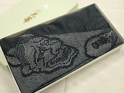 平和屋着物▼男性　和装小物　兵児帯　絞り　般若とおかめ　箱付き　逸品　AABM6981ay