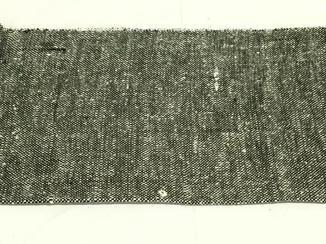 平和屋着物◎八寸名古屋帯　紬地　草花文　正絹　逸品　AABM7010dk