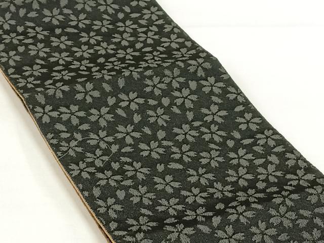 平和屋着物◎両面半幅帯　椿　桜　AABM7031dk