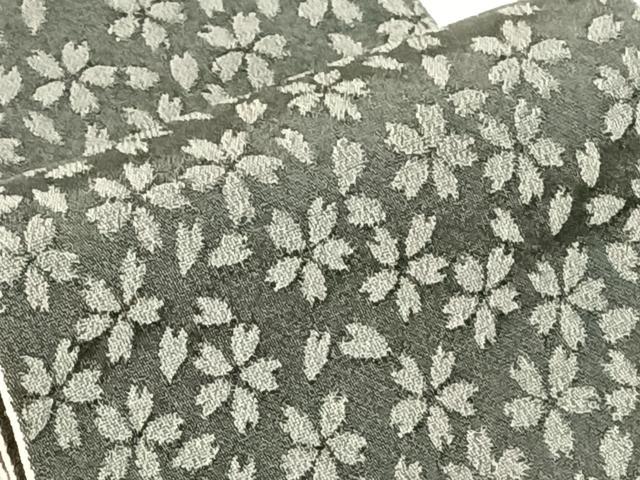 平和屋着物◎両面半幅帯　椿　桜　AABM7031dk