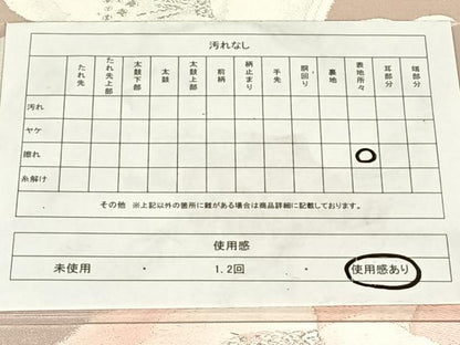 平和屋着物◎六通柄袋帯　唐織　舞花文　銀糸　正絹　逸品　AABM7040dk