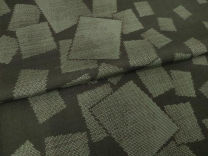平和屋着物●本場大島紬　9マルキ　色紙重ね間道　正絹　逸品　AABM7049ck