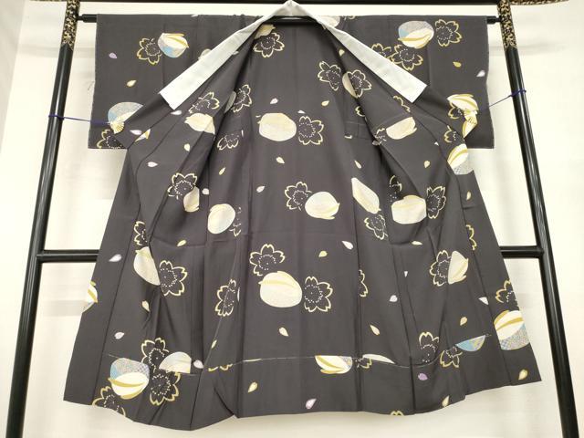 平和屋着物●長襦袢　無双仕立て　ぽっくり下駄　兎　正絹　逸品　AABM7069ck
