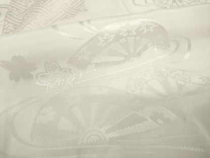 平和屋着物●長襦袢　袷　片輪車花文　暈し染め　さが美扱い　正絹　逸品　未使用　AABM7072ck