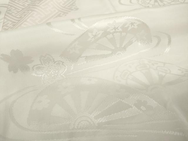 平和屋着物●長襦袢　袷　片輪車花文　暈し染め　さが美扱い　正絹　逸品　未使用　AABM7072ck