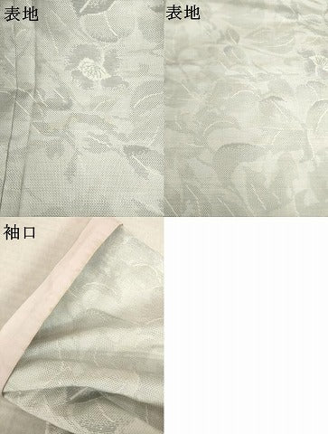 平和屋着物●本場大島紬　白大島　9マルキ　花蔦草文　正絹　逸品　AABM7077ck